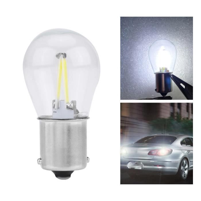 Atyhao feu de recul Paire de 1156 verre stroboscopique COB LED voiture clignotant feu arrière ampoule de frein arrière lumière