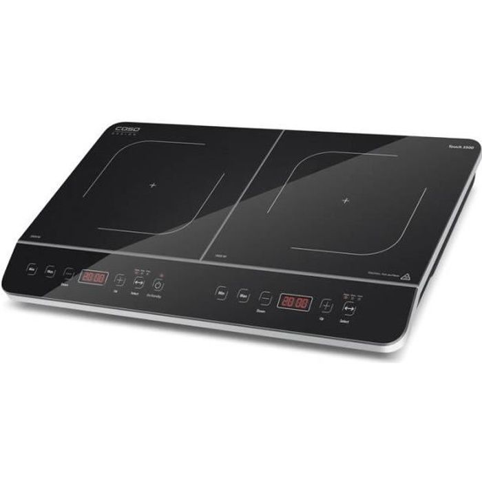 Double plaque de cuisson à induction "Touch 3500" vitrocéramique 3500 Watt