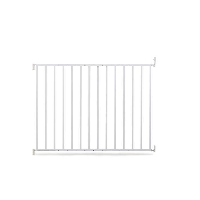GEUTHER Barrière de sécurité extensible en métal pour porte et escalier - Réglable : 60 à 107 cm