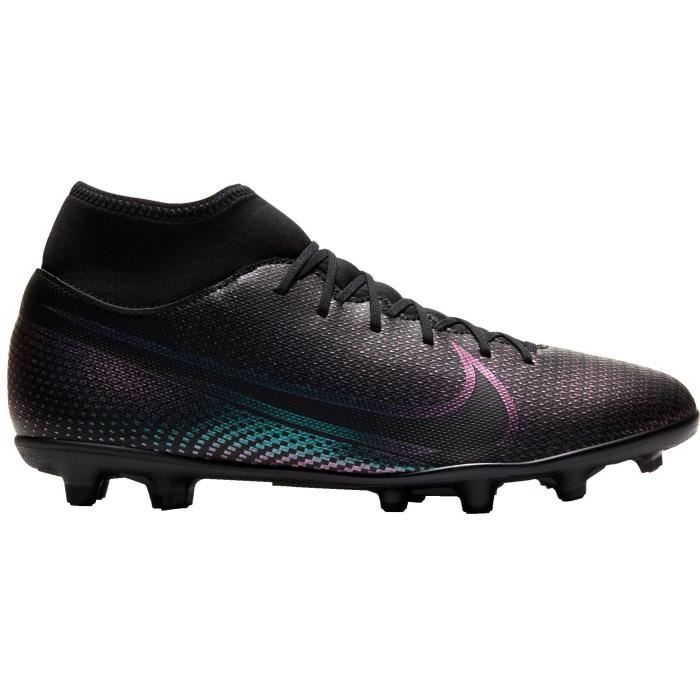 NIKE Chaussures de Football SUPERFLY 7 CLUB FG et MG - Adulte - Noir