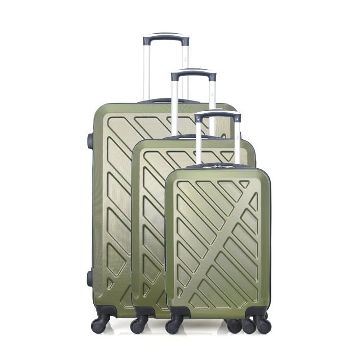HERO – SET DE 3 - ABS – 75cm – 4 roues – HIERRO – KAKI