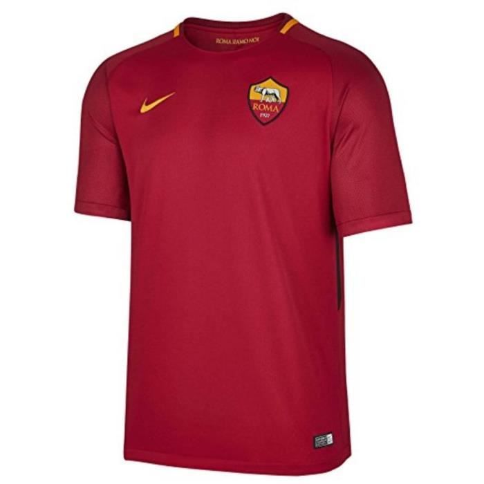 NIKE Maillot de Football AS Roma Domicile 2017 - Homme - Rouge bordeaux