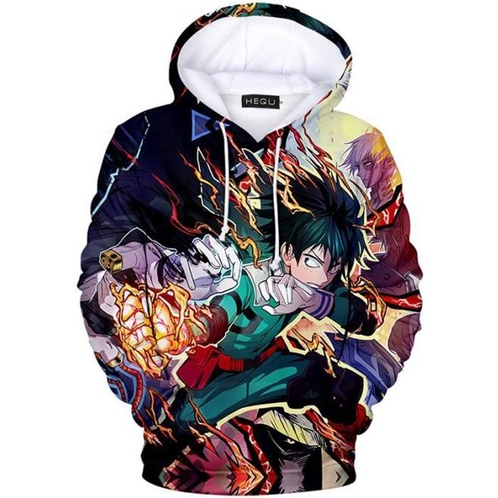 My Hero Academia sweat-shirt homme décontracté-Multicouleur