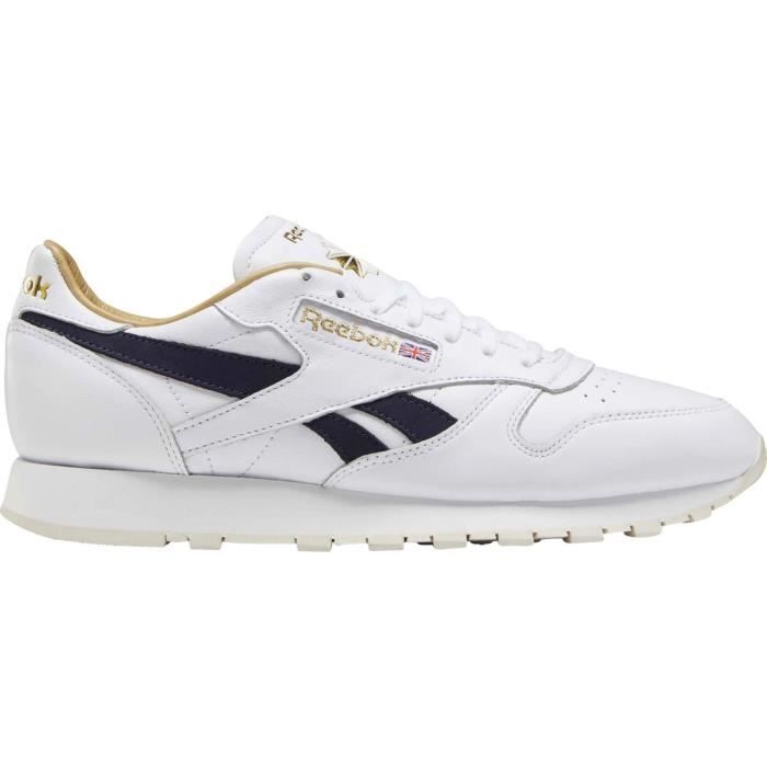 Reebok CL Leather MU Hommes Baskets blanc