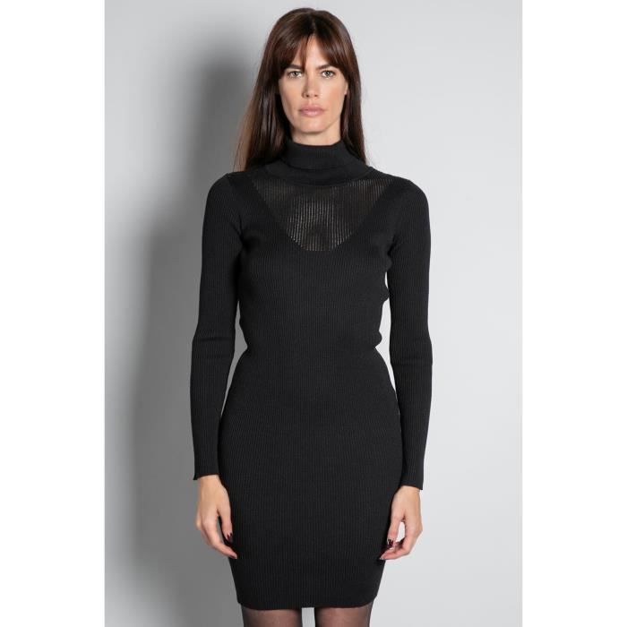 DEELUXE Robe en maille moulante ERICA Black