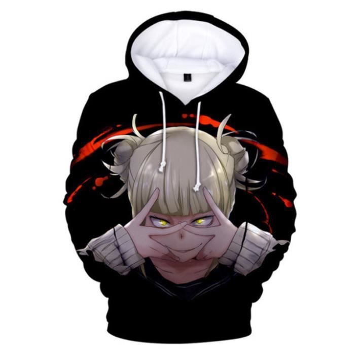 SWEAT-SHIRT Mixte - Sweatshirt à capuche imprimé mode My Hero Academia Adulte - style5 noir WX™