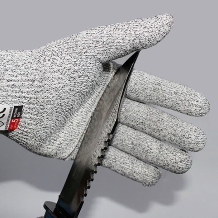 Gants de sécurité de travail à utilisation durable, anti-abrasion résistant aux coupures, niveau 5, gants anti-coupures-Ba