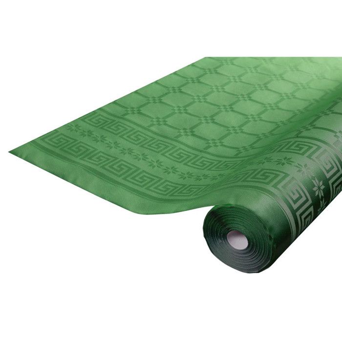 Nappe damassee 1.20m x 25 m vert sapin