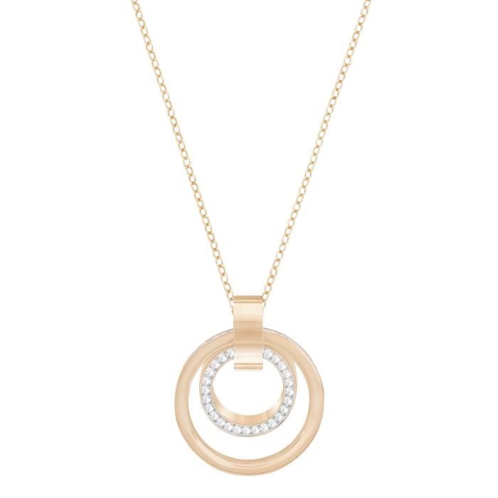 Sautoir Swarovski Hollow rosé