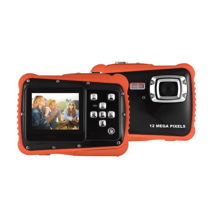 720P HD Enfant Caméscope Caméra Numérique 5MP CMOS Capteur 2.0- LCD 3m Etanche intégré Flash Noir