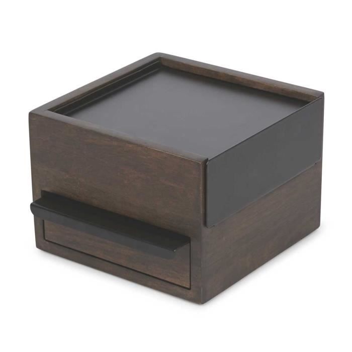 Boîte à Bijoux Stowit Mini Noyer/Noir Noyer,Noir