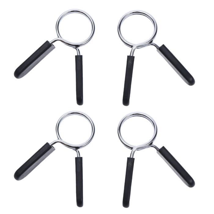 4pcs Barbell Clamp Prime Steel Sturdy 28mm Durable Collar for Haltérophilie Powerlifting BARRE - HALTERE - POIDS