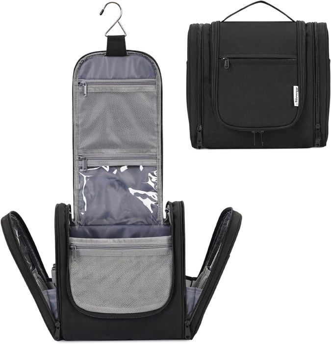 Sac De Toilette Suspendu Travelon Vivescence – Organisateur De Voyage Noir, Fabriqué Au Canada