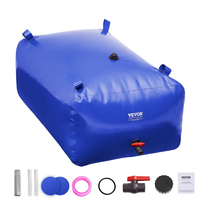 Vessie De Stockage D'eau VEVOR 200L - Pliable PVC Noir - Camping, Réserve