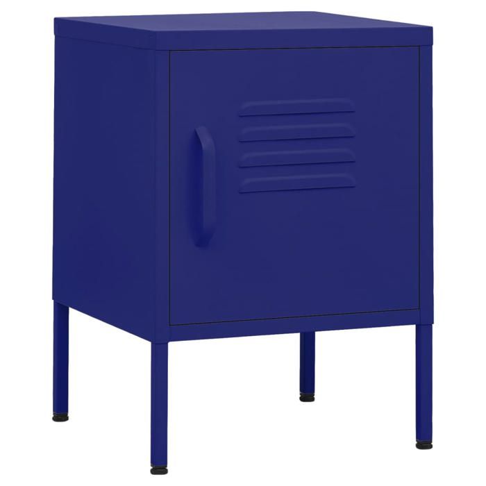 Table de chevet - UMR - Bleu marine 35x35x51 cm - Acier - POUR CHAMBRE 336208