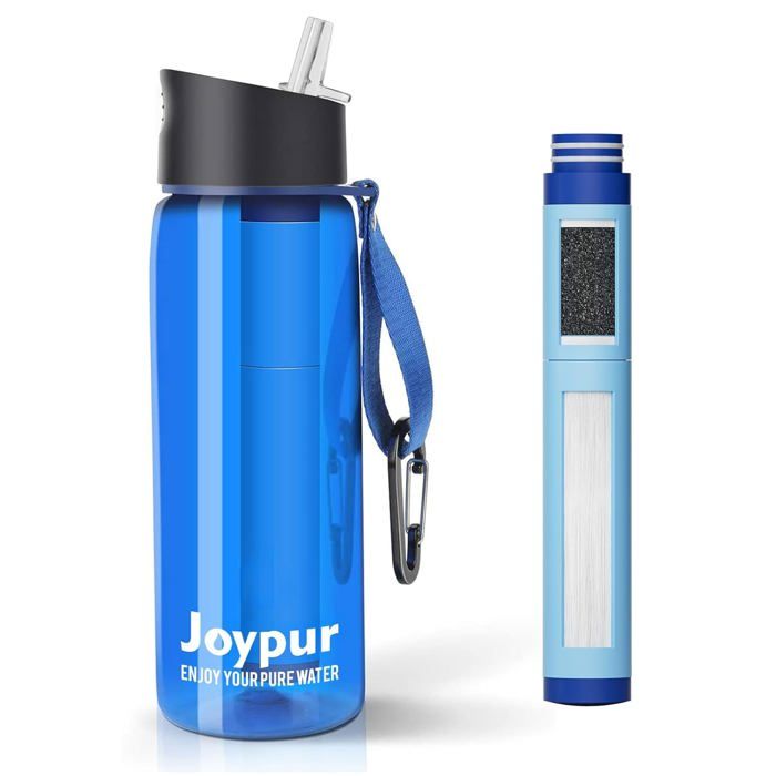 Gourde filtrante eau non potable Bouteille d'eau extérieure avec filtre — free download