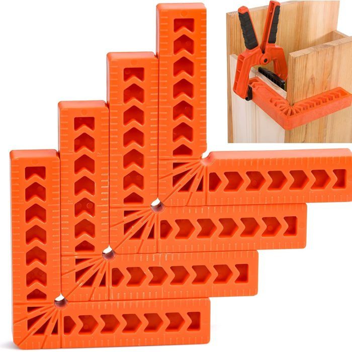 Équerres de Positionnement à 90 Degrés 4/100mm Pince à Angle Droit Carrés de Positionnement Type L