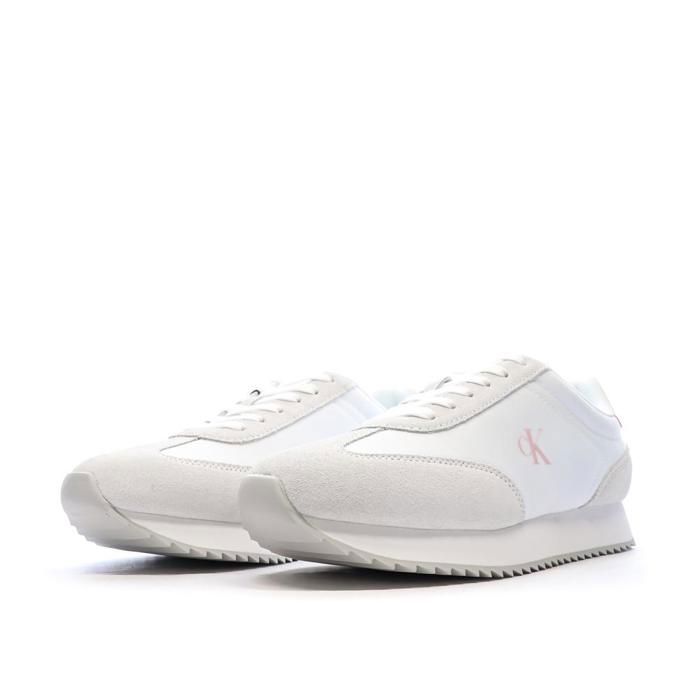 Calvin Klein Baskets Blanches Femme Calvin Klein Jeans Runner