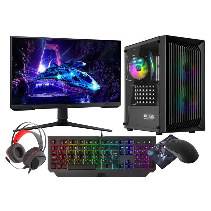VIST PC Gaming Ryzen 7 5700G - RAM 32Go - RX VEGA8 - SSD 1To nVme - WIFI - LCD 24 - Windows 11 Pro