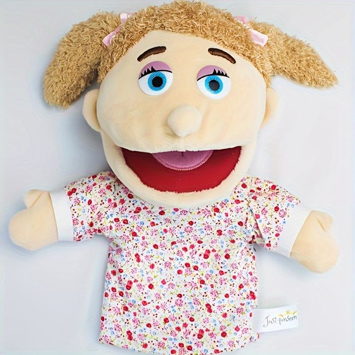 Marionnette à Main Dinosaure DRESSOOS - Peluche Verte 30 Cm, Jouet Interactif Pour Enfants, Histoires Et Jeux Créatifs - 14