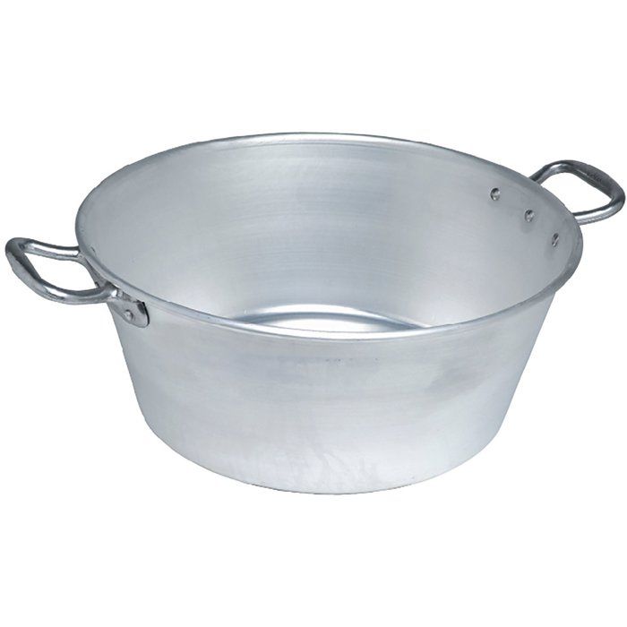 LE Pratique Bassine - Aluminium - Ø 45 cm - 21 L - Épaisseur 1 5 mm - Anse alu - vue 1