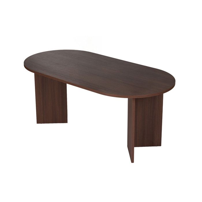 Table à manger en bois Sablin - 180 x 89 x 75 cm - Noyer
