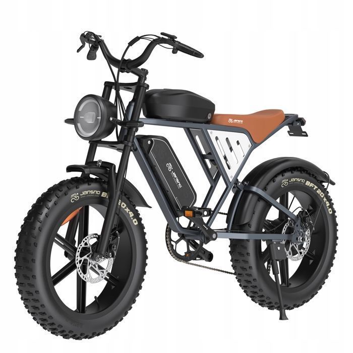 JANSNO V&eacute;lo &eacute;lectrique -  - X70M - Moteur 750W - Double batterie 48V - 80 km autonomie - noir - Vitesse max 45km/h noir