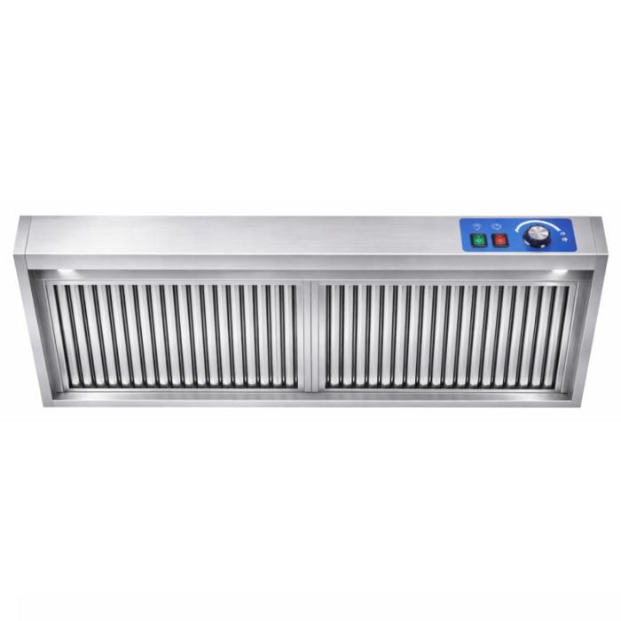 Hotte murale pro - Mistral Pro 1500 x 900 mm - 250 W - 2100 m³/h - Inox & LED