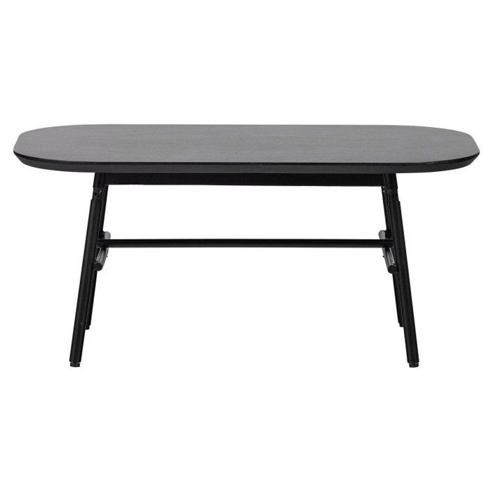 Table Basse - Meubles&Design - Table basse rectangulaire en bois noir 100x60cm LILAS Table Basse - Meubles&Design - Table basse rectangulaire en bois noir 100x60cm LILAS