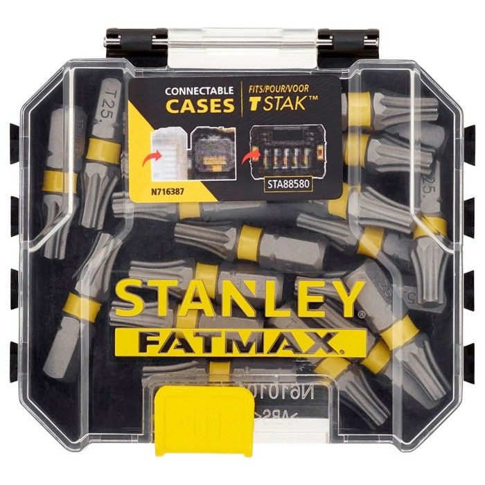Ensemble dembouts STANLEY T25 25 mm 20 pièces Torx forgés