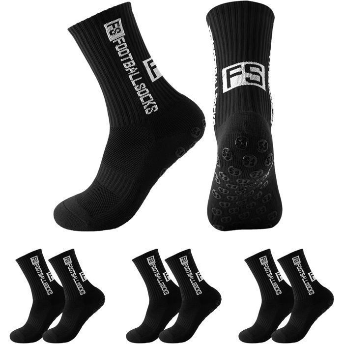 3 Paires Chaussettes Antidérapantes Foot Chaussettes De Football Antidérapantes Chaussettes Antidéra PROTECTION DES PATTES -GUETRES