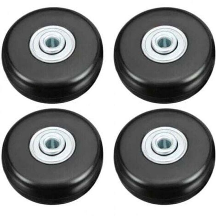 4PCS 50mm Roulette Valise Bagage Valise Réparation Roulette Charge Lourd Muette Caoutchouc Universelle Pivotante Roue Rechange
