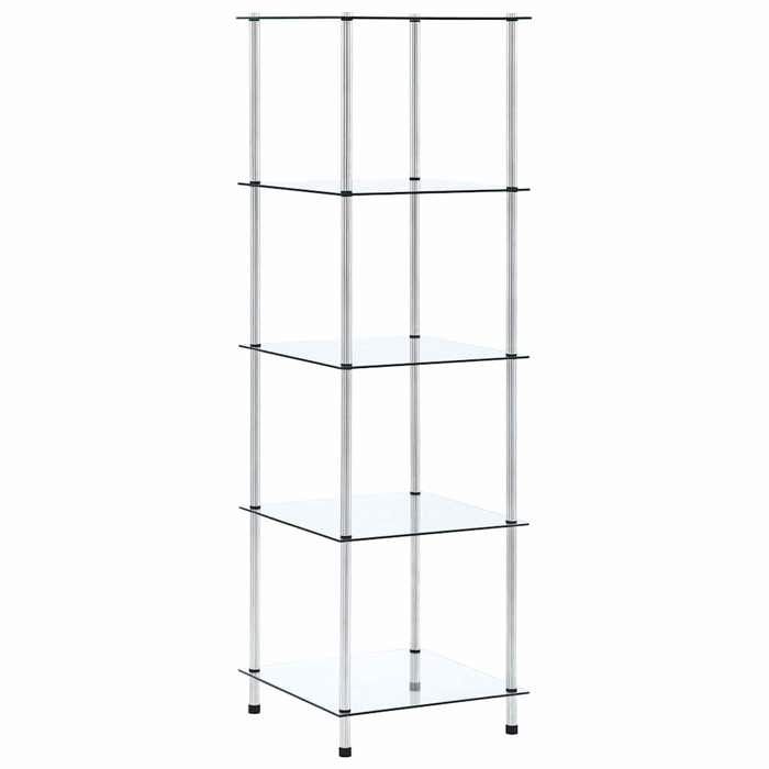 Meuble de salon - VIDAXL - Étagère 5 niveaux Transparent 40x40x130 cm Verre trempé 31