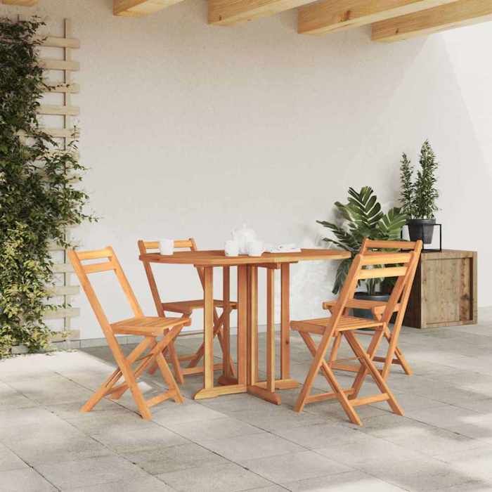 Meuble jardin - Table pliable de jardin papillon 120x70x75 cm Bois teck solide &517