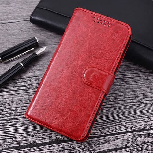 Housse Coque Etui Portefeuille Motif Diamant Universel L couleur orange