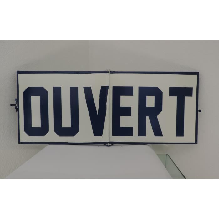 Panneau Boutique Ouvert/fermé En Bois Suspendu - Design Moderne - 29,8x19,2 Cm - Décoration Murale Porte