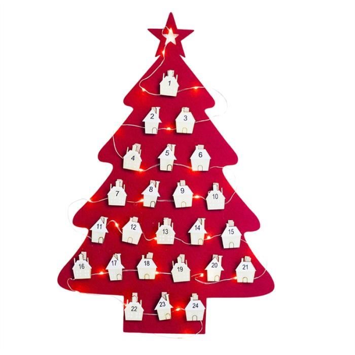 Calendrier De Sapin De Noel Suspendu Compte A Rebours Du Calendrier De L Avent De Noel Pour Enfants Decorations De Noel Achat Vente Sapin Arbre De Noel Bientot Le