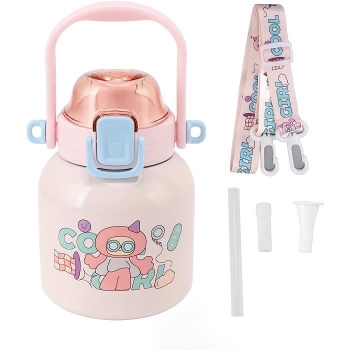 Gourde Isotherme Sweet Little Geisha - Leeza - 250-500 Ml - Design Kawaii - Neuf