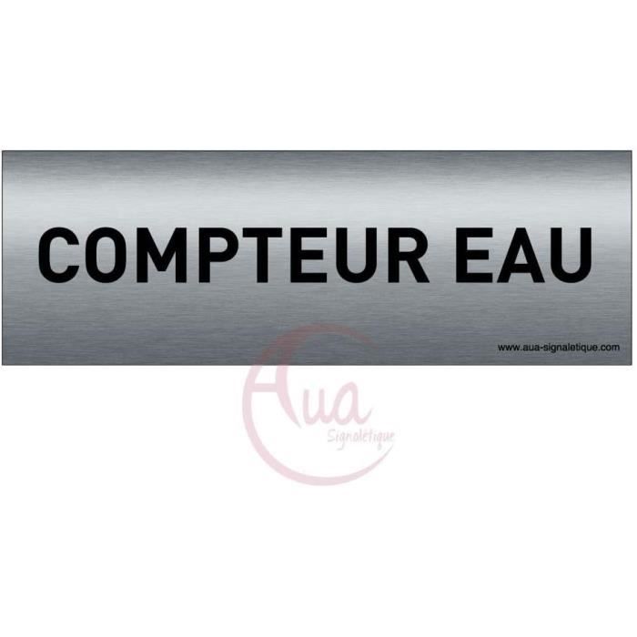 Plaque De Porte Aluminium Brossé 200x50mm - Impression UV Directe - Adhésif Double Face - Fabrication Française