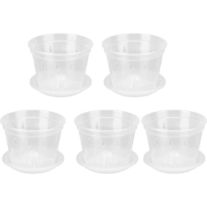 LATERN Lot de 50 pots de fleurs en plastique légers de 15 cm pour démarrage de semis de pépinière (15 x 13 cm LATERN Lot de 50 pots de fleurs en plastique légers de 15 cm pour démarrage de semis de pépinière (15 x 13 cm