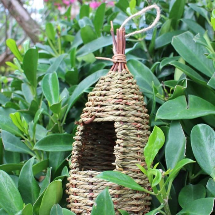 Confrontal-Nid d'oiseau en fibre naturelle,cabane de style pastChev ...