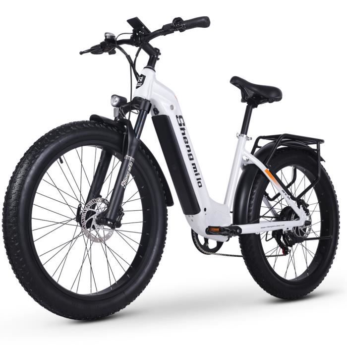 Vélo électrique pour adultes, moteur Bafang 500 W avec batterie Samsung 48 V 17,5 Ah, VTT électrique à gros pneus avec Shimano 7 vit