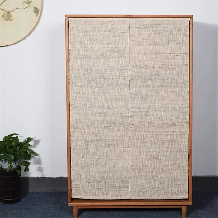 Rideau occultant coton lin poterie grange Emery 100x 84 ivoire neuf