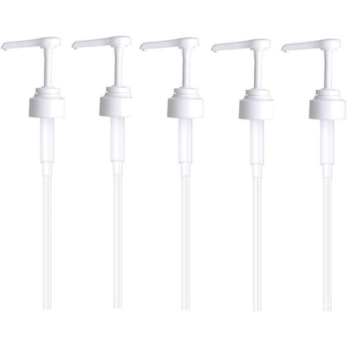 Lot De 6 Distributeurs De Sirop Avec Pompe – Dose 5ml, Compatible Bouteilles 28/410, Pour Café, Bar, Cuisine