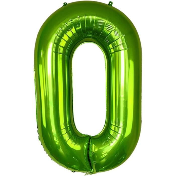 Ballon Anniversaire 9 Ans Vert - 101 Cm Ballon Chiffre Numéro 9 Vert