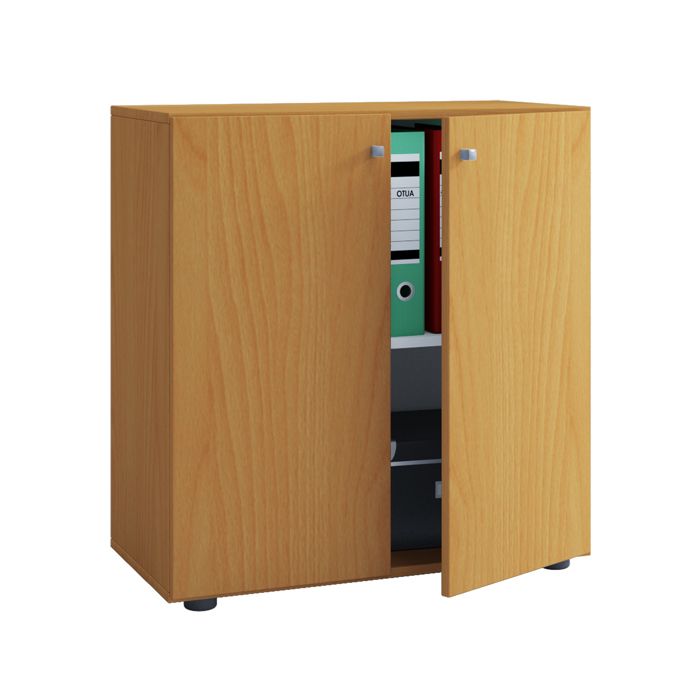 Lona Armoire universelle de bureau commode de bureau armoire basse 2 portes imitation hêtre. Lona Armoire universelle de bureau commode de bureau armoire basse 2 portes imitation hêtre.