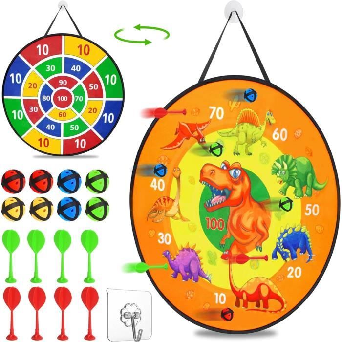 Toy Sports Jeu de fléchettes Double Face avec balles collantes, Jeux de