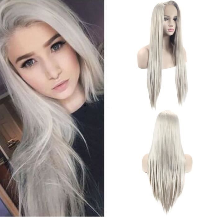 Perruque femme blanche best sale