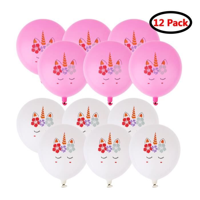 Ballon Anniversaire Helium 12pcs Enfant Fete Bebe Decor Maison Festival Blanc Rose Joyeux Anniversaire Achat Vente Ballon Decoratif Prolongation Soldes Cdiscount