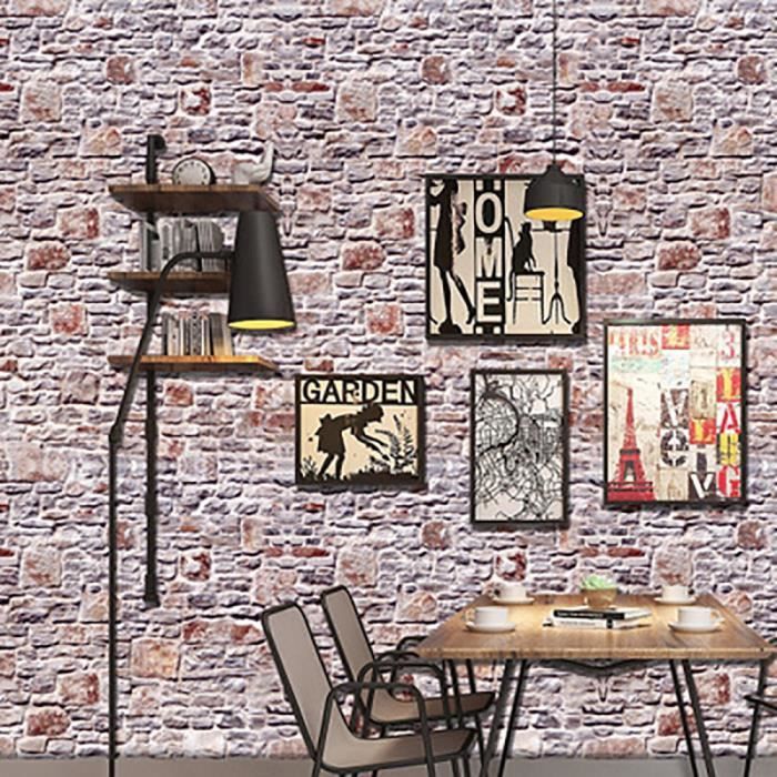 3d Brique Pierre Rustique Effet Autocollant Mur Adhesif Decoration
